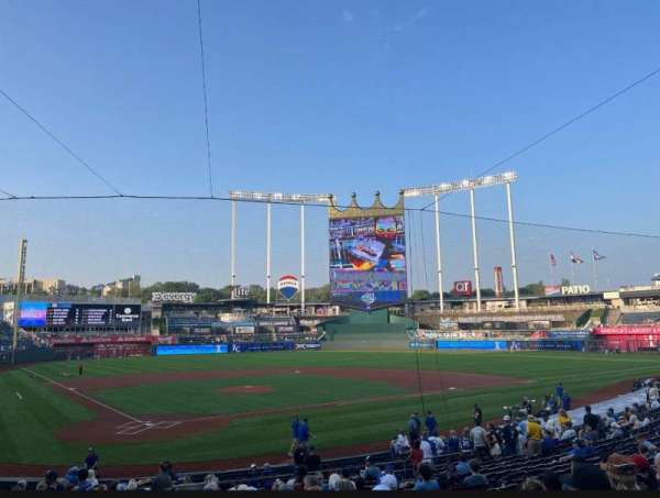Kauffman Stadium, section: 130, row: U, seat: 1