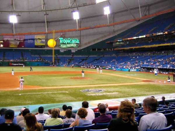 Tropicana Field, section: 117, row: R, seat: 5