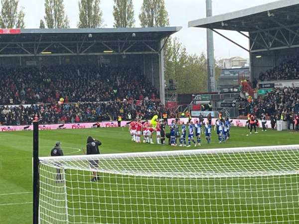Racecourse Ground, section: Block D, row: F, seat: 11
