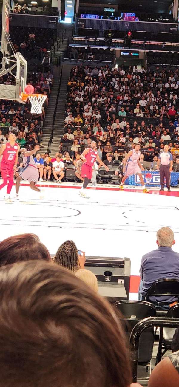 Barclays Center, section: 8, row: 3, seat: 17