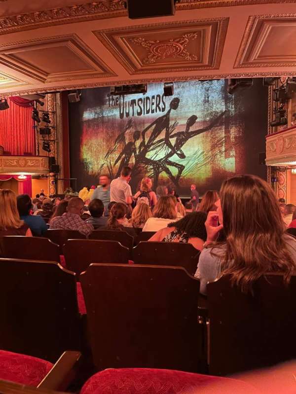 Bernard B. Jacobs Theatre, section: Orchestra R, row: P, seat: 18