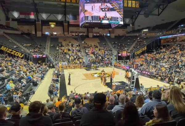 Mizzou Arena, section: 110, row: 20, seat: 17