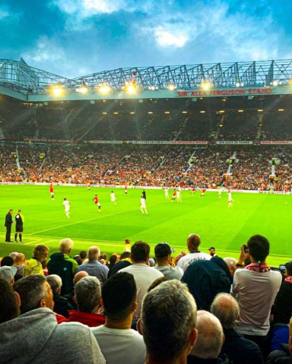 Old Trafford, section: S125, row: 8, seat: 98