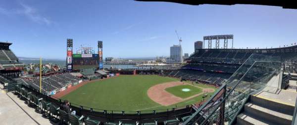 Oracle Park, section: VR327, row: 1, seat: 5