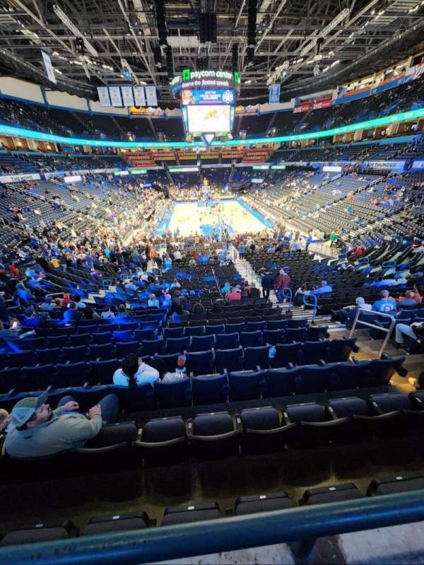 Paycom Center, section: 216, row: A, seat: 5