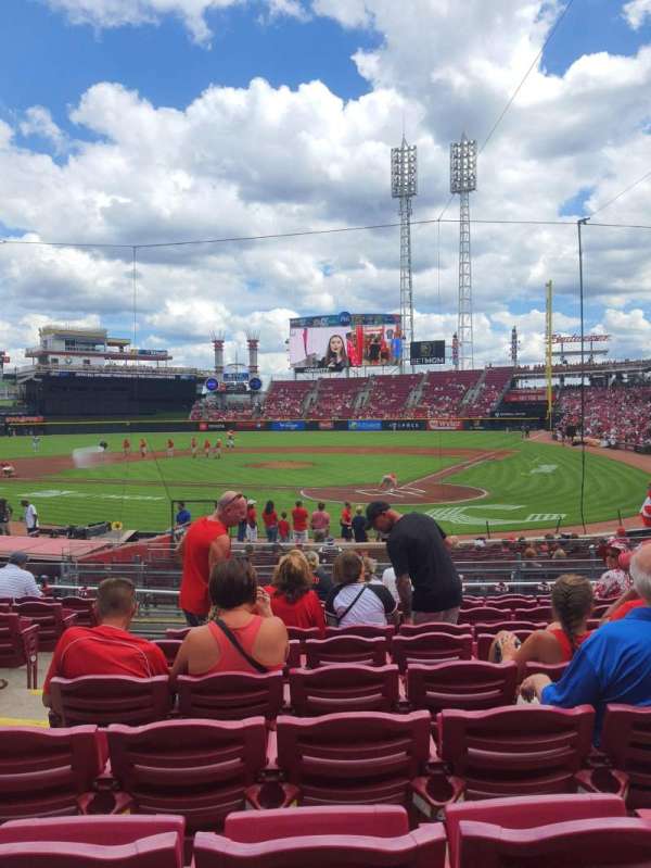 Great American Ball Park, section: 121, row: V, seat: 13