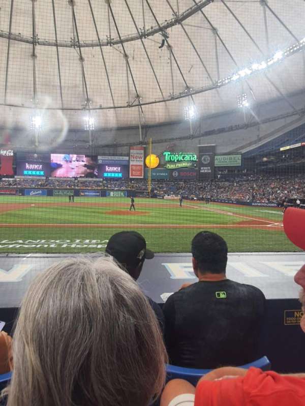 Tropicana Field, section: 114, row: M, seat: 9