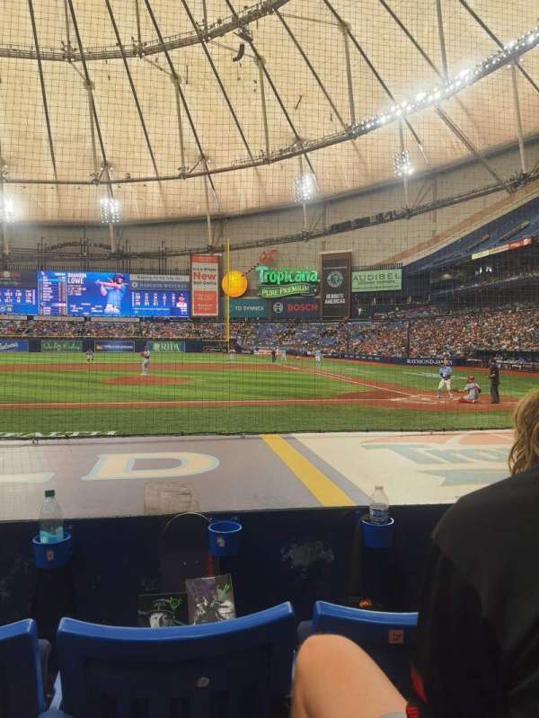 Tropicana Field, section: 111, row: M, seat: 3