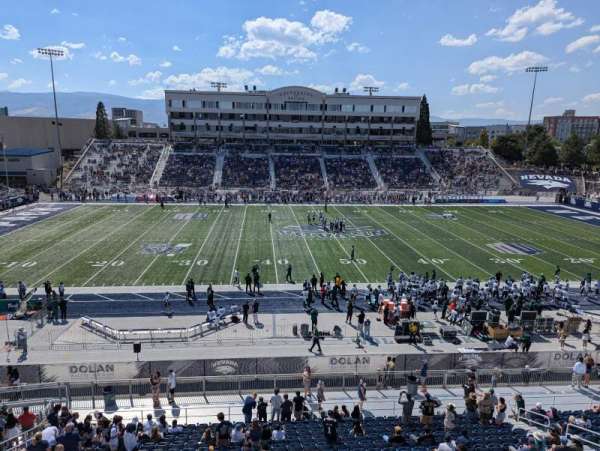 Mackay Stadium, section: 6, row: 1, seat: 3