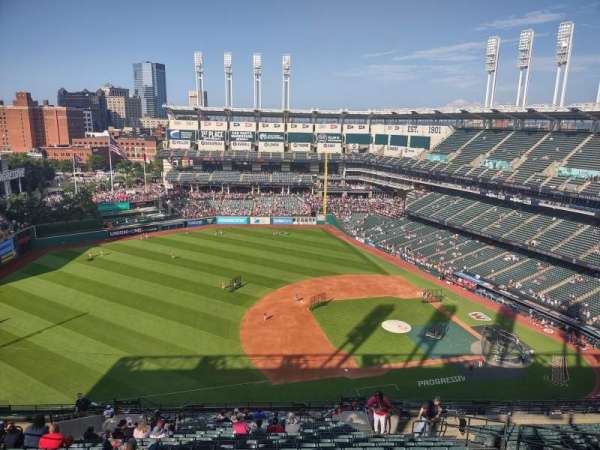 Progressive Field, section: 567, row: W, seat: 10
