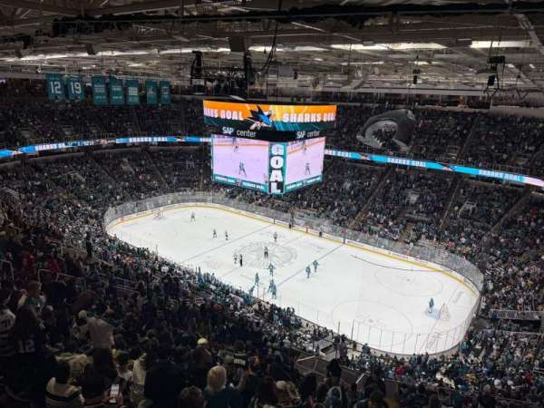 SAP Center, section: P2, row: 2, seat: 7