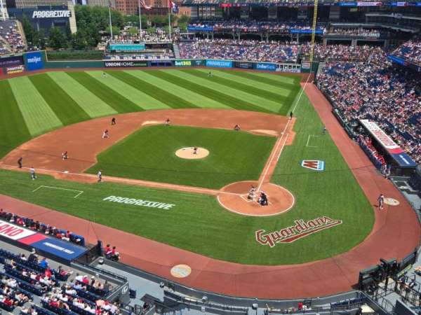 Progressive Field, section: 457, row: A, seat: 9