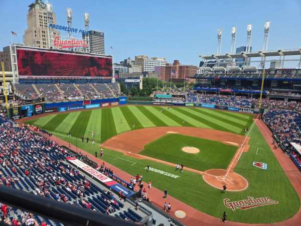 Progressive Field, section: 457, row: A, seat: 9