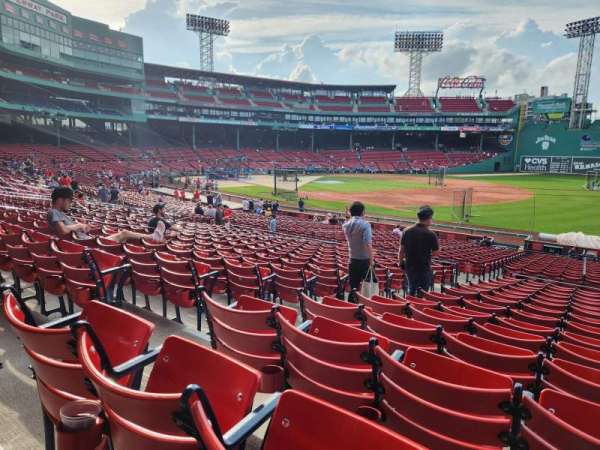 Fenway Park, section: Loge Box 100, row: PP, seat: 1
