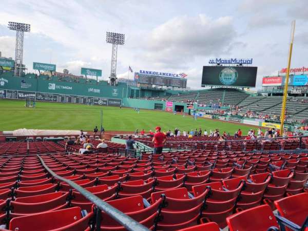 Fenway Park, section: Loge Box 100, row: PP, seat: 1