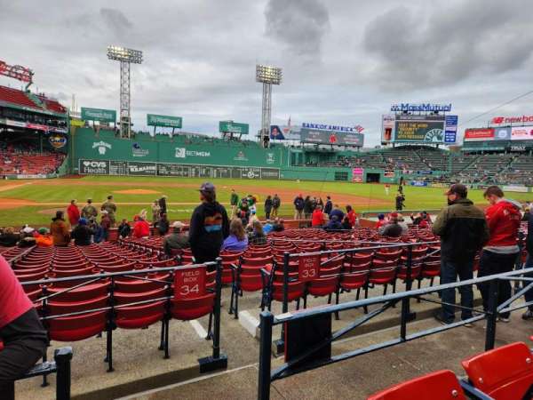 Fenway Park, section: Loge Box 120, row: BB, seat: 1