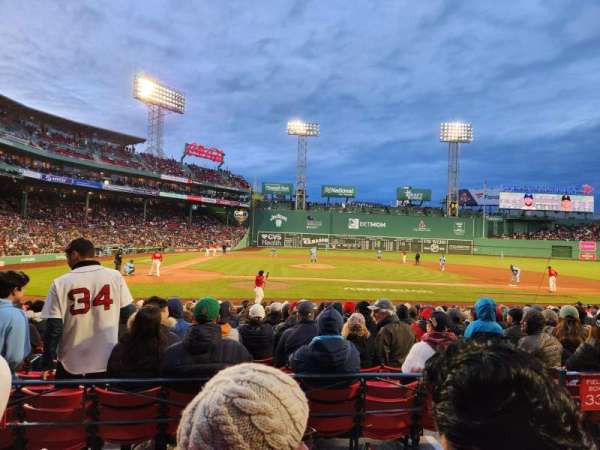 Fenway Park, section: Loge Box 120, row: BB, seat: 1
