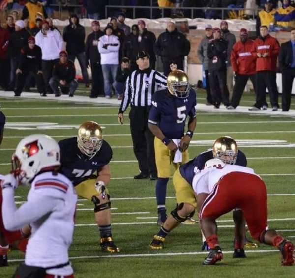 Notre Dame Stadium, section: 19, row: 6, seat: 28