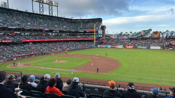 Oracle Park, section: 205, row: F, seat: 7