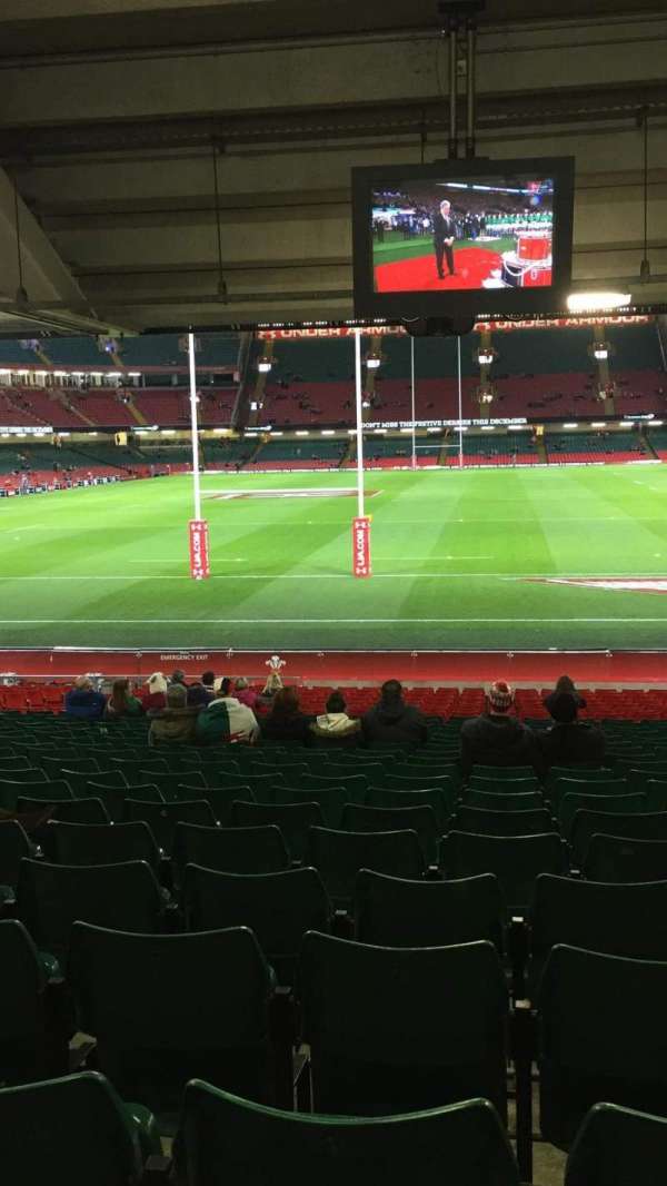 Principality Stadium, section: L19, row: 27, seat: 10