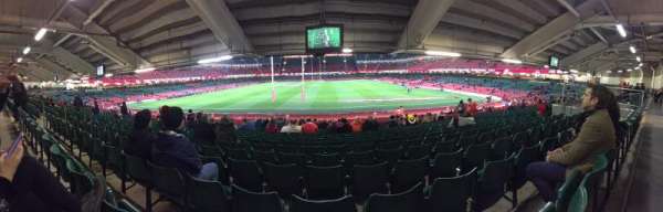 Principality Stadium, section: L19, row: 27, seat: 11