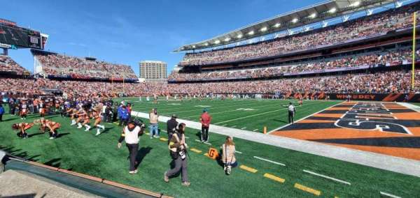 Paycor Stadium, section: 104, row: 1, seat: 1