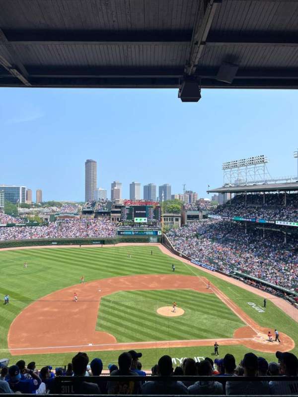 Wrigley Field, section: 411L, row: 2, seat: 20