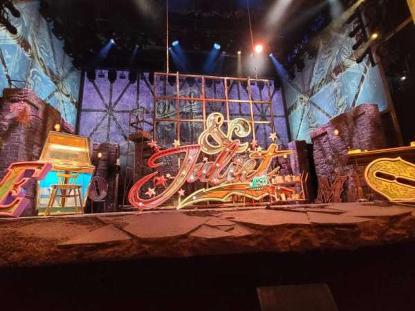 Shaftesbury Theatre, section: Stalls, row: A, seat: 19