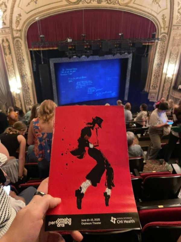 Orpheum Theatre, Omaha, section: Balcony L, row: F, seat: 9