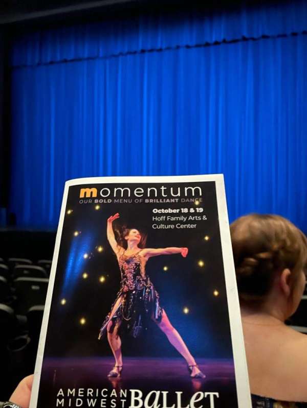 Hoff Family Arts & Culture Center, section: Orchestra, row: F, seat: 7
