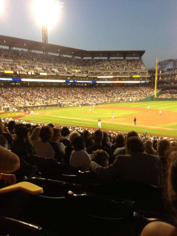 PNC Park, section: 108, row: AA, seat: 12