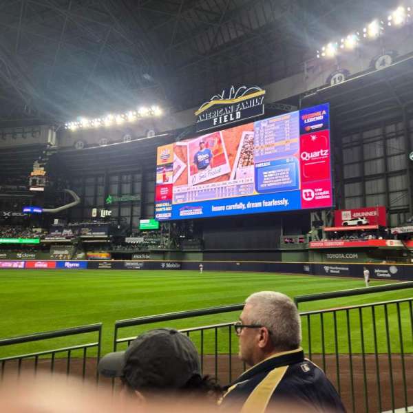 American Family Field, section: 109, row: 5, seat: 24
