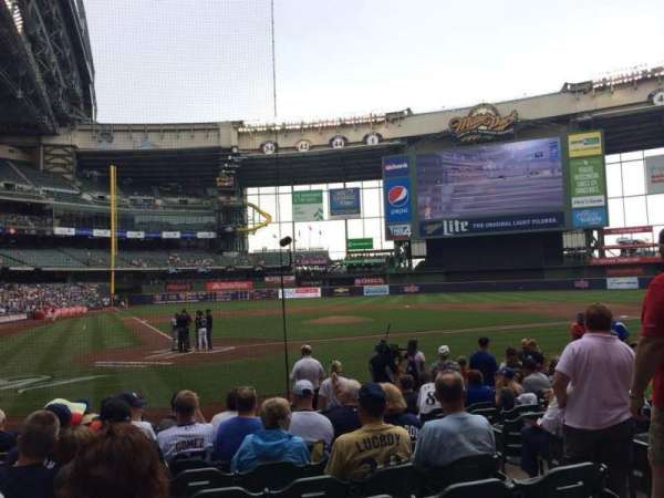 American Family Field, section: 116, row: 10
