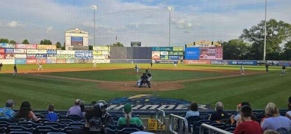Trenton Thunder Ballpark, section: 112, row: J, seat: 1