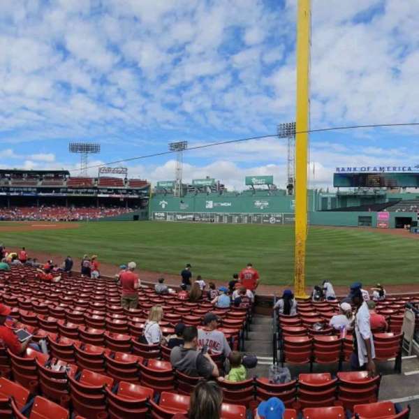 Fenway Park, section: Right Field Box 94, row: HH, seat: 3