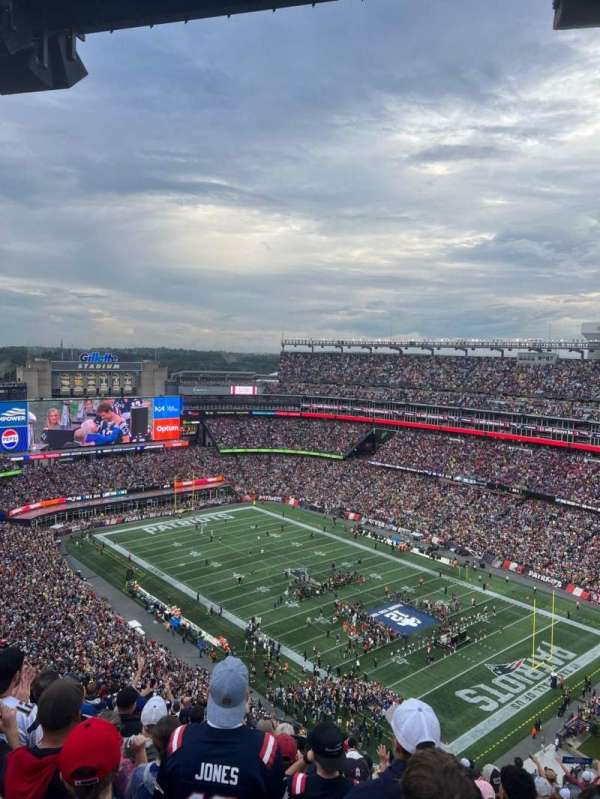 Gillette Stadium, section: 303, row: 25, seat: 16