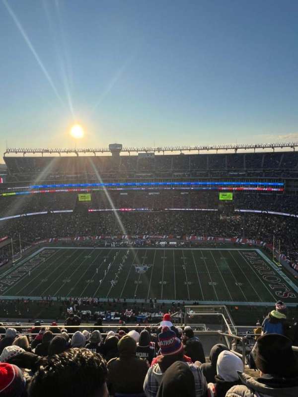 Gillette Stadium, section: 309, row: 16, seat: 22