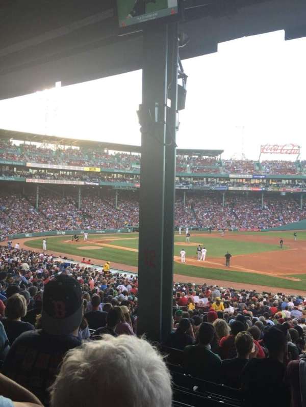 Fenway Park, section: Grandstand 12, row: 7, seat: 8
