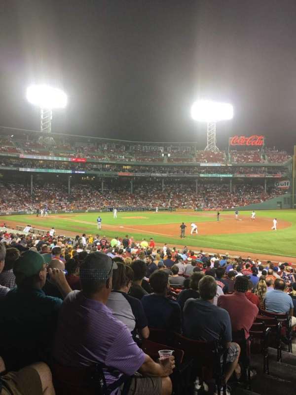Fenway Park, section: Loge Box 98, row: MM, seat: 8
