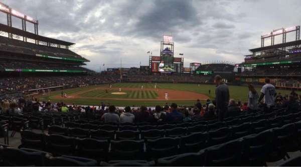 Coors Field, section: 123, row: 23, seat: 11