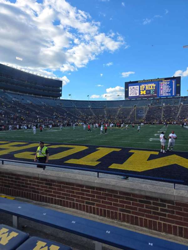Michigan Stadium, section: 11, row: 2, seat: 25