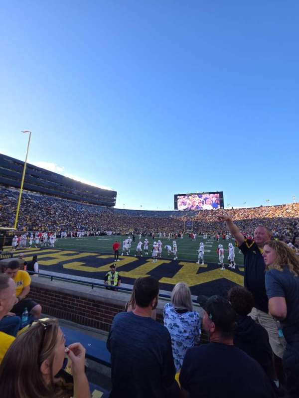 Michigan Stadium, section: 11, row: 2, seat: 25