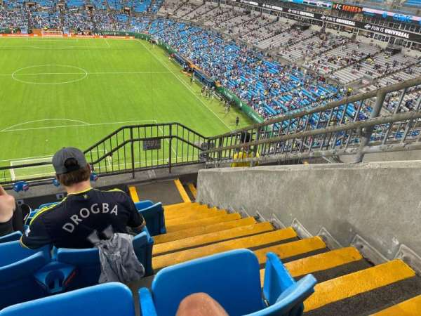 Bank of America Stadium, section: 501, row: 2, seat: 4