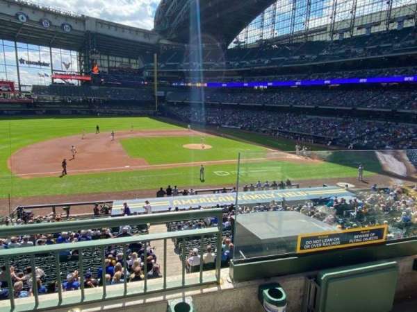 American Family Field, section: 225, row: 2, seat: 1