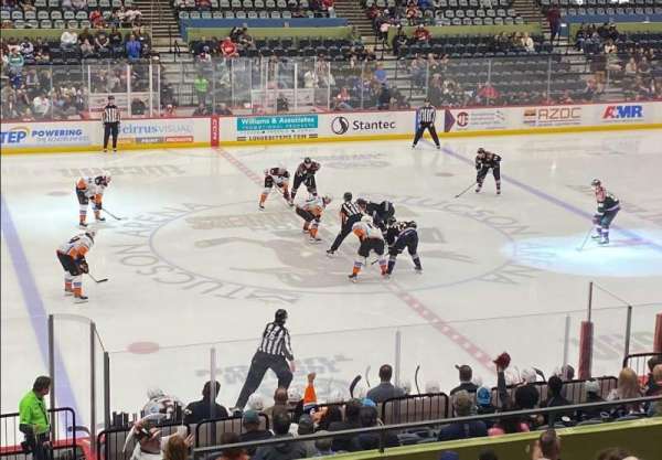 Tucson Arena, section: 205, row: L, seat: 1