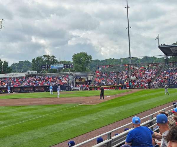 FirstEnergy Stadium, Reading, section: Red 3, row: 3, seat: 1