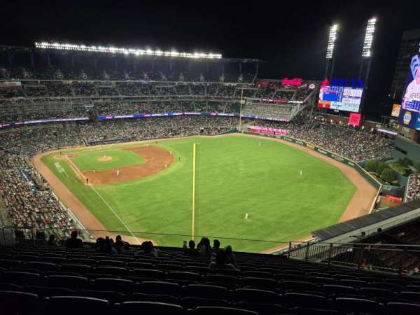 Truist Park, section: 410, row: 12, seat: 10