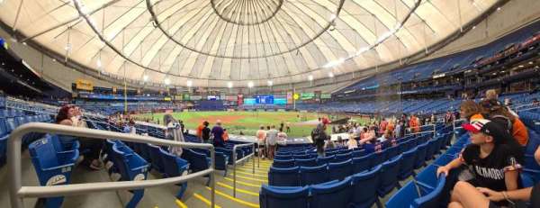 Tropicana Field, section: 111, row: T, seat: 1