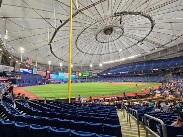 Tropicana Field, section: 137, row: JJ, seat: 22