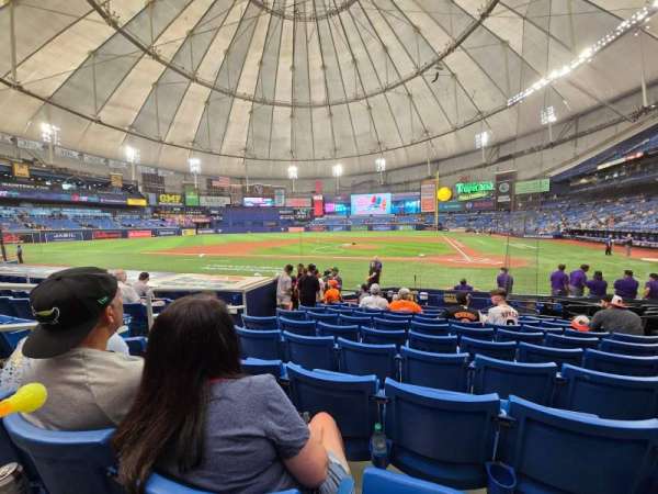 Tropicana Field, section: 109, row: Q, seat: 5